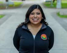 Elizabeth Evaristo poses for a portrait.